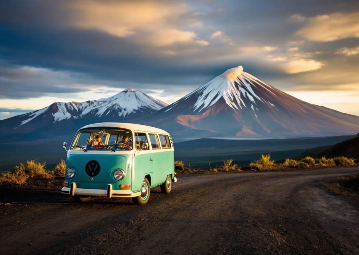 Как мы заехали на Этну на старом Volkswagen Combi 1973 года