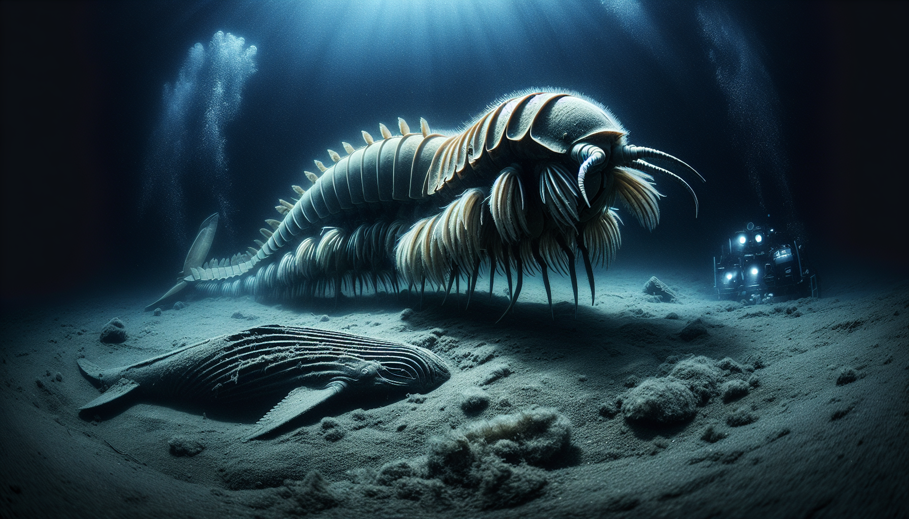 Гигантский изопод — глубоководный рак, способный голодать годами.