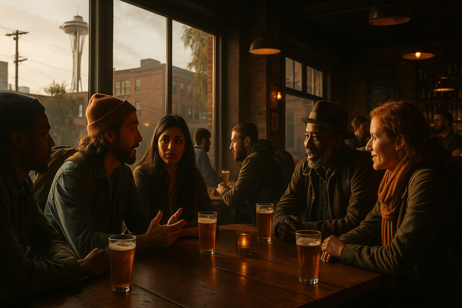 Живое мероприятие Travel Talk в Сиэтле, объединяющее путешественников